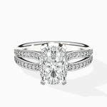 Vintage Split Shank Solitaire Ring Engagement Ring - The Better Diamonds