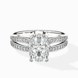 Vintage Split Shank Solitaire Ring Engagement Ring - The Better Diamonds