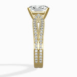 Vintage Split Shank Solitaire Ring Engagement Ring - The Better Diamonds