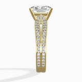 Vintage Split Shank Solitaire Ring Engagement Ring - The Better Diamonds
