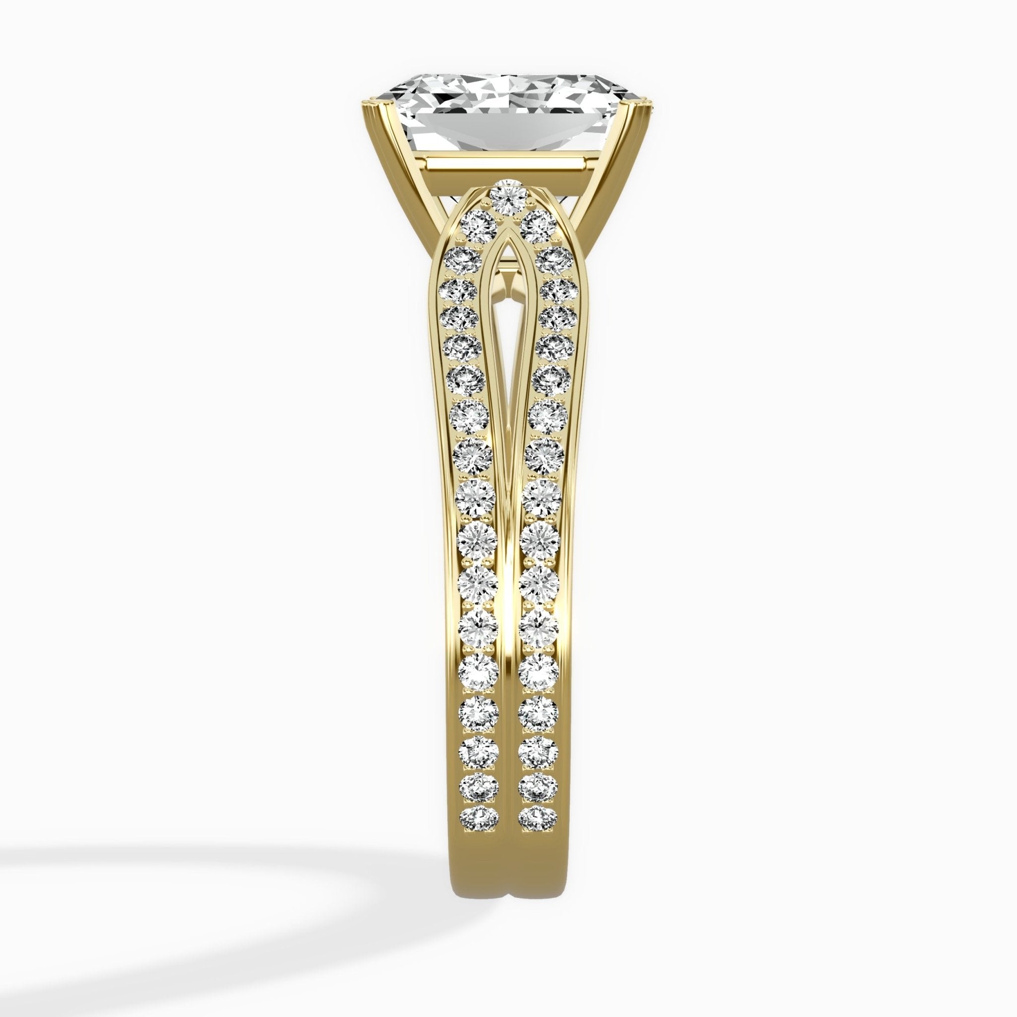 Vintage Split Shank Solitaire Ring Engagement Ring - The Better Diamonds