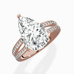 Vintage Split Shank Solitaire Ring Engagement Ring - The Better Diamonds