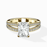 Vintage Split Shank Solitaire Ring Engagement Ring - The Better Diamonds