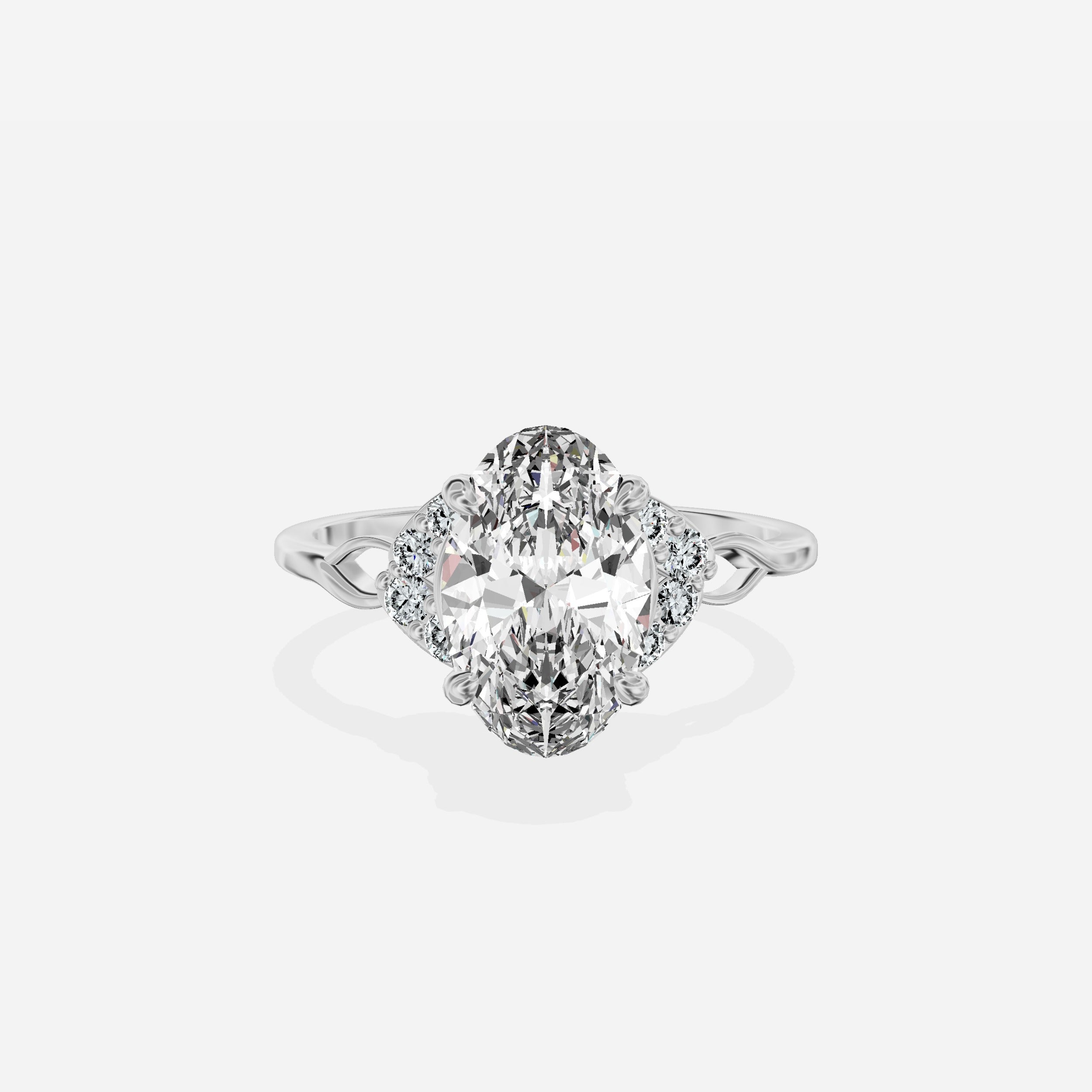 Eliya Vintage Style Engagement Ring