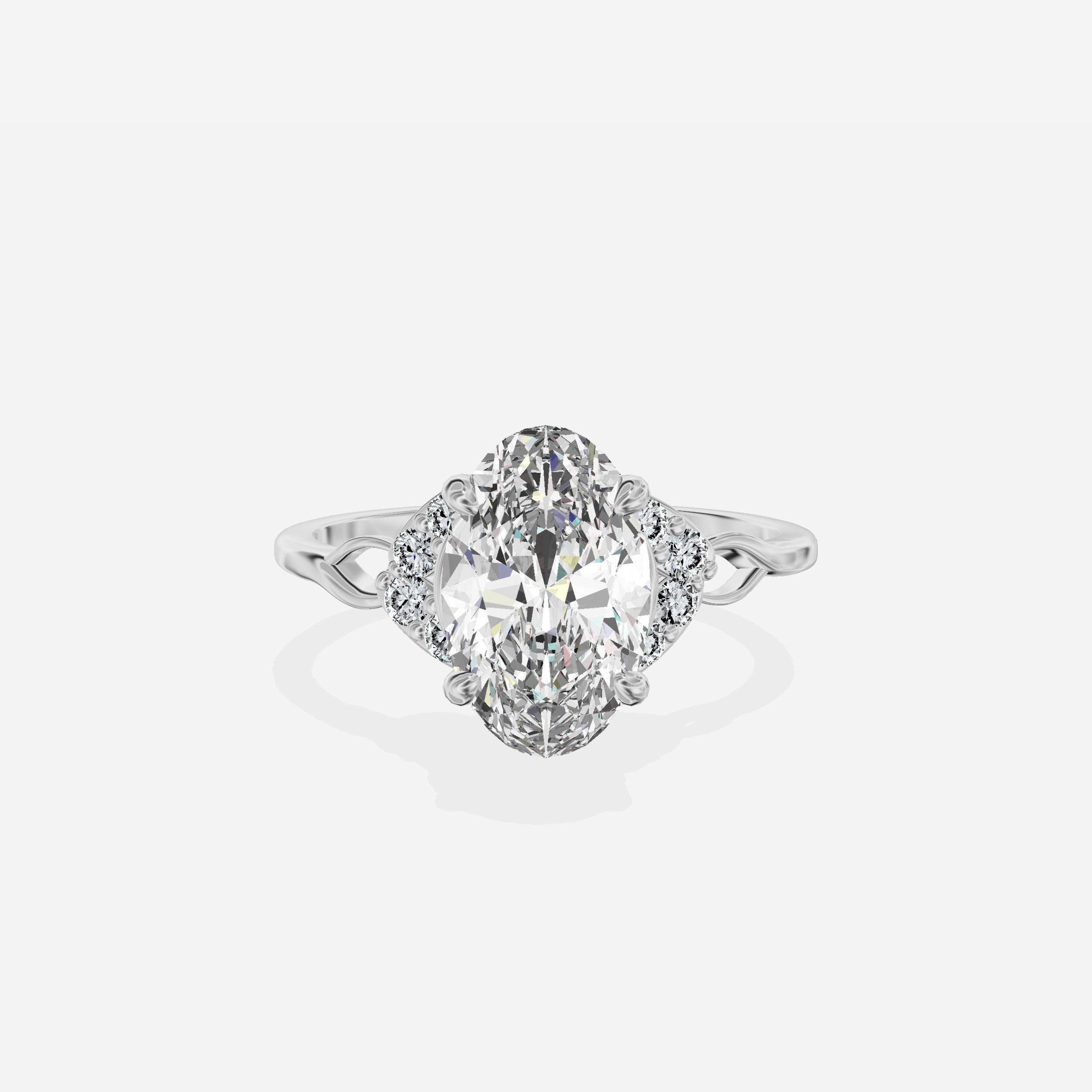 Eliya Vintage Style Engagement Ring