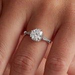 Vivienne Solitaire 1.01 ct Round Engagement Ring in White Gold - The Better Diamonds