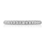 Medium Classic Pave Wedding Band in White Gold