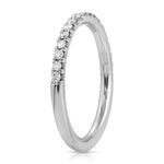 Medium Classic Pave Wedding Band in White Gold