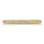 Medium Classic Pave Wedding Band in Yellow Gold