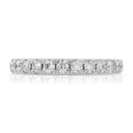 Grande Classic Pave Wedding Band in White Gold