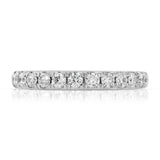 Grande Classic Pave Wedding Band in White Gold