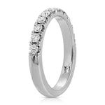 Grande Classic Pave Wedding Band in White Gold