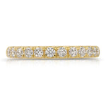 Grande Classic Pave Wedding Band in Yellow Gold