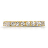 Grande Classic Pave Wedding Band in Yellow Gold