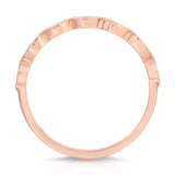 Medium Marquise Filigree Wedding Band in Rose Gold