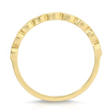 Petit Marquise Filigree Wedding Band in Yellow Gold