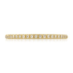 Petit Classic Pave Wedding Band in Yellow Gold