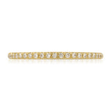 Petit Classic Pave Wedding Band in Yellow Gold